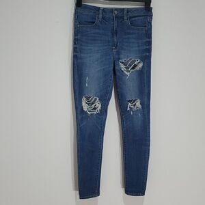 American Eagle 28x28 Super Super Stretch X Size 6 Super High Rise Jeggings